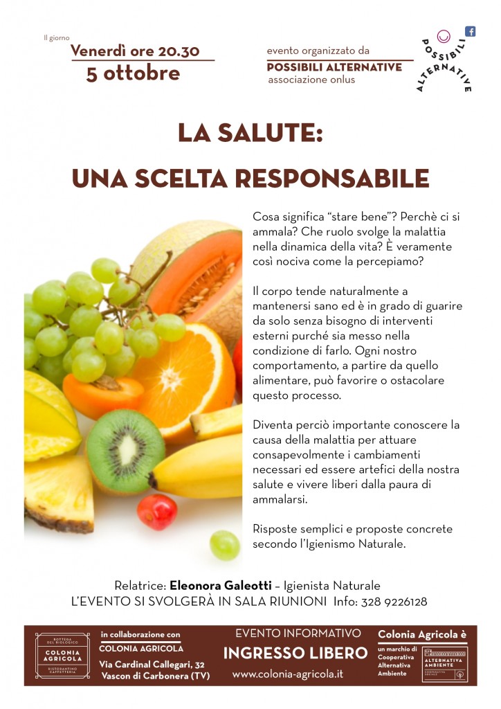 La salute: una scelta responsabile