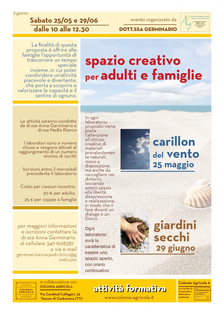 Spazio creativo per adulti e famiglie