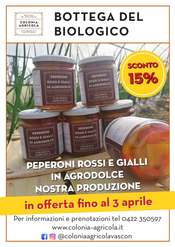 Peperoni rossi e gialli in agrodolce